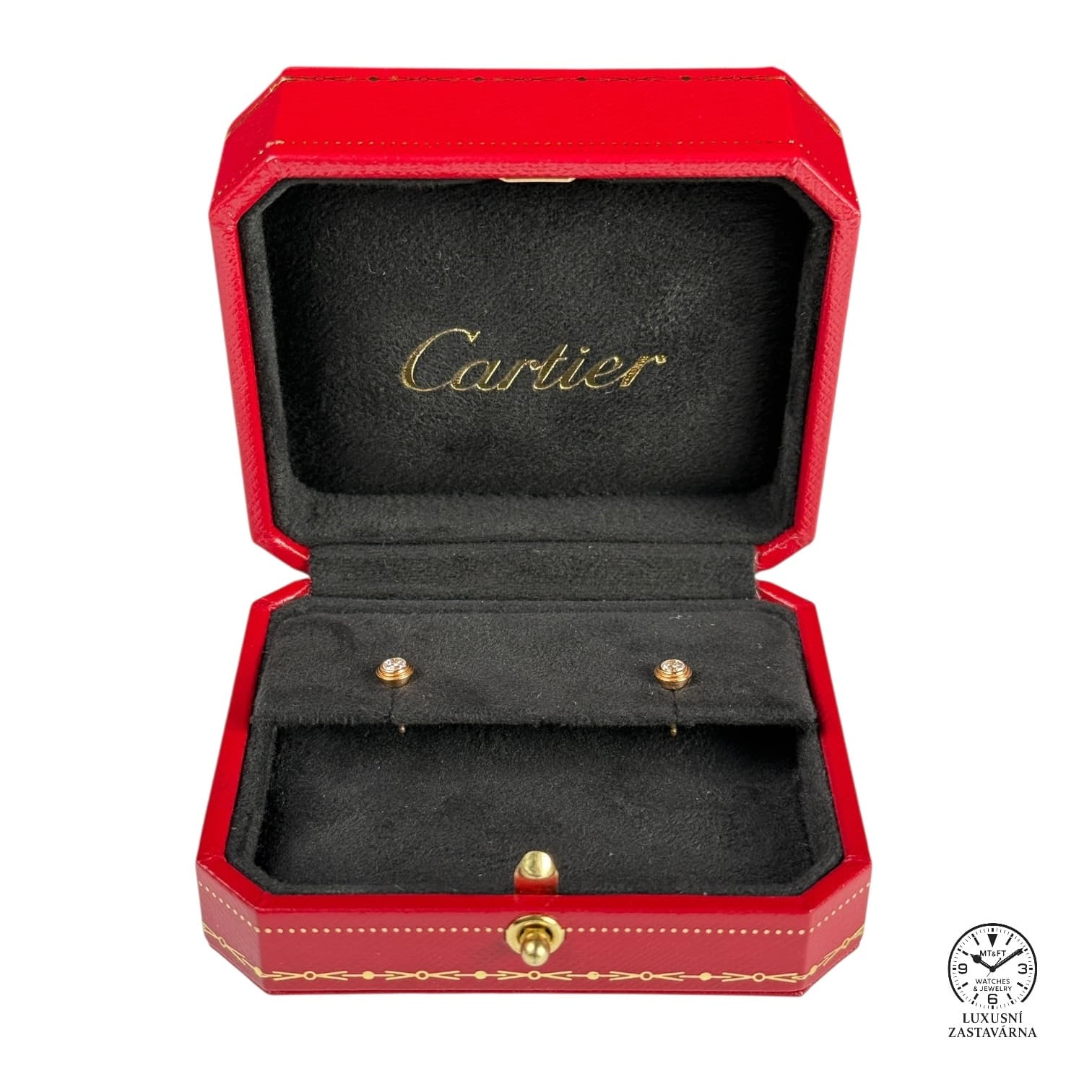 Cartier d’Amour stud earrings, 2 diamonds, medium model - view 1