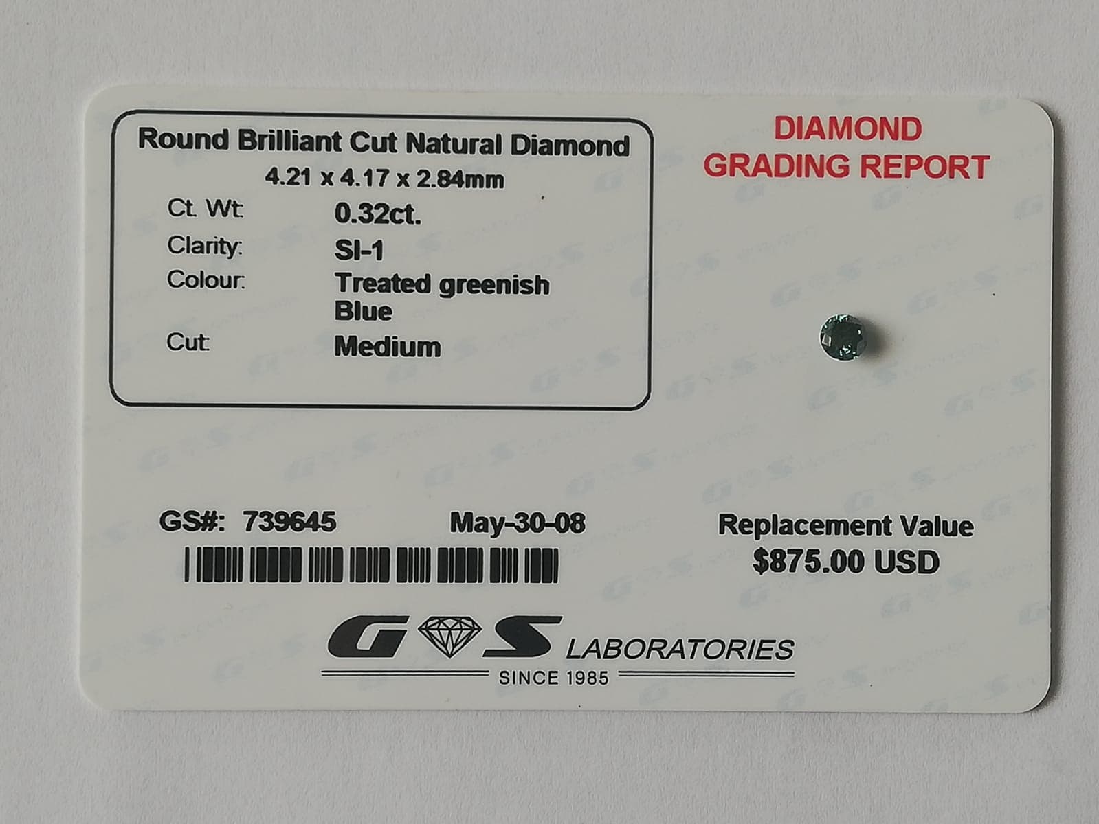 Přírodní diamant o váze 0,32ct - view 1